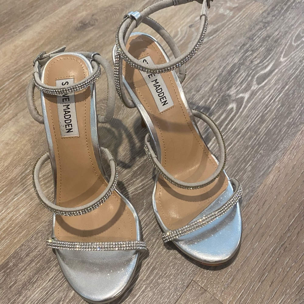 Steve Madden Rhinestone Strap Heel
